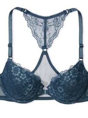 Victoria's Secret 38DDD Lace Lightly Lined Demi Bra with Racerback Detail